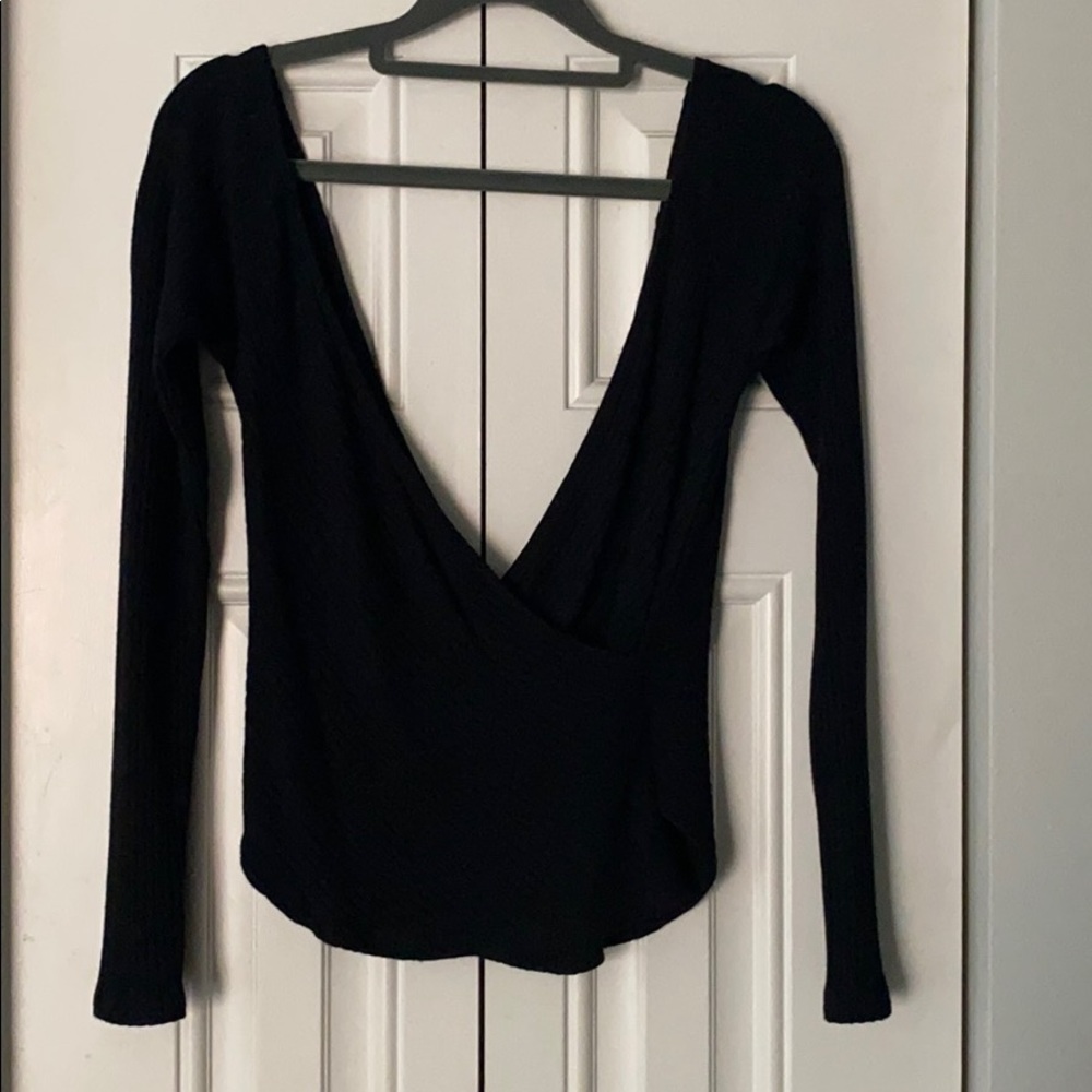 Reformation low cut (front and back) v-neck top.